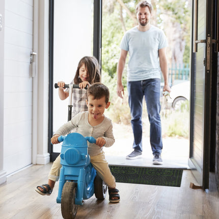 Rubber door mat with owls
