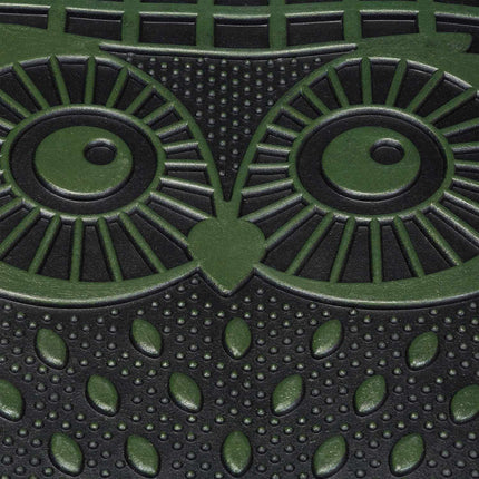 Rubber door mat with owls