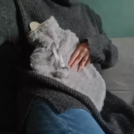 Rubber hot water bottle in a cover 2000ml Ruhhy 19806