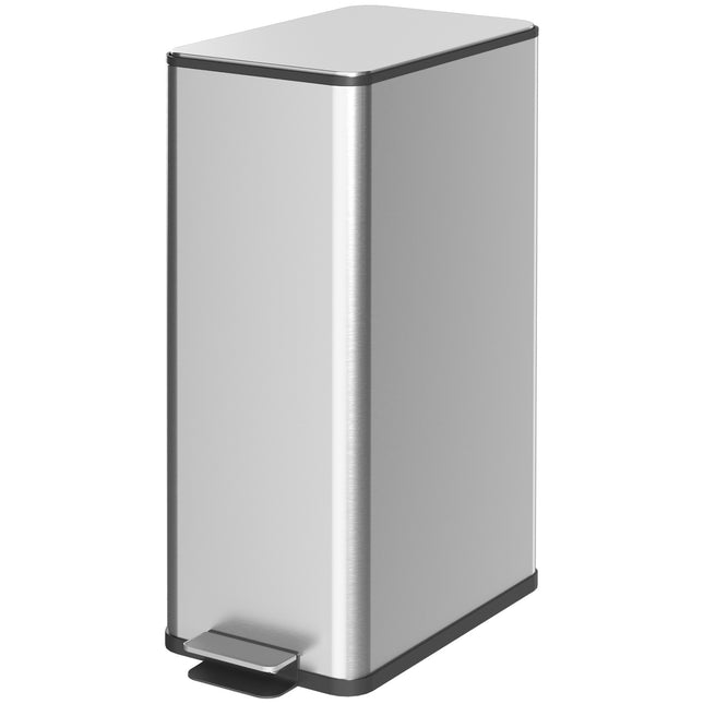 20L pedal container in stainless steel with inner container, living room/office