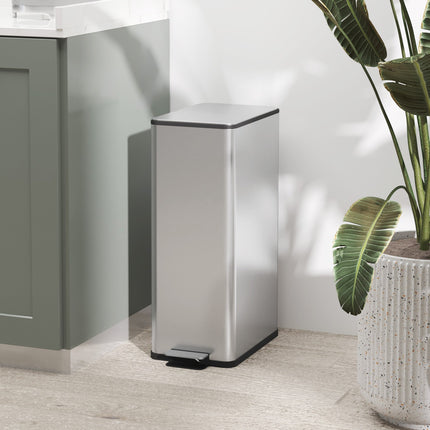 20L pedal container in stainless steel with inner container, living room/office