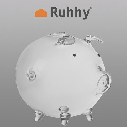 Ruhhy glass piggy bank 22588