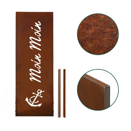 Rust-Patina Decorative Garden Stake – Weatherproof Ornament