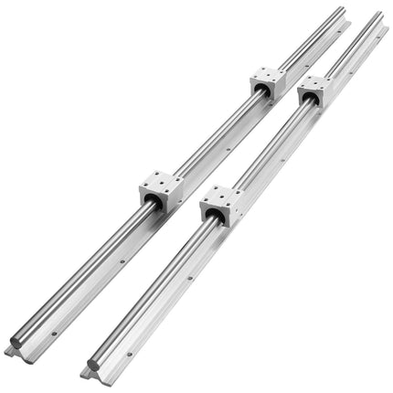 SBR20 Linear Guide Rail Set, 1000mm, 2 Rails 4 Blocks