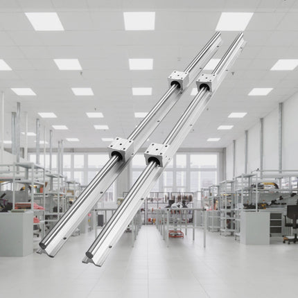 SBR20 Linear Guide Rail Set, 1000mm, 2 Rails 4 Blocks