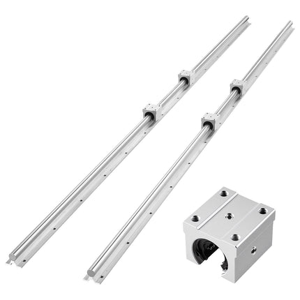 SBR20 Linear Rail Kit, 2000mm Rails, 4 Slide Blocks