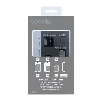 SIM kit SIM card adapters 3-pack
