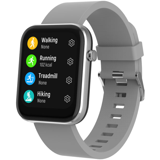 SW-182GR Bluetooth smartwatch with heart rate sensor, blood pressure and blood oxygen monitor