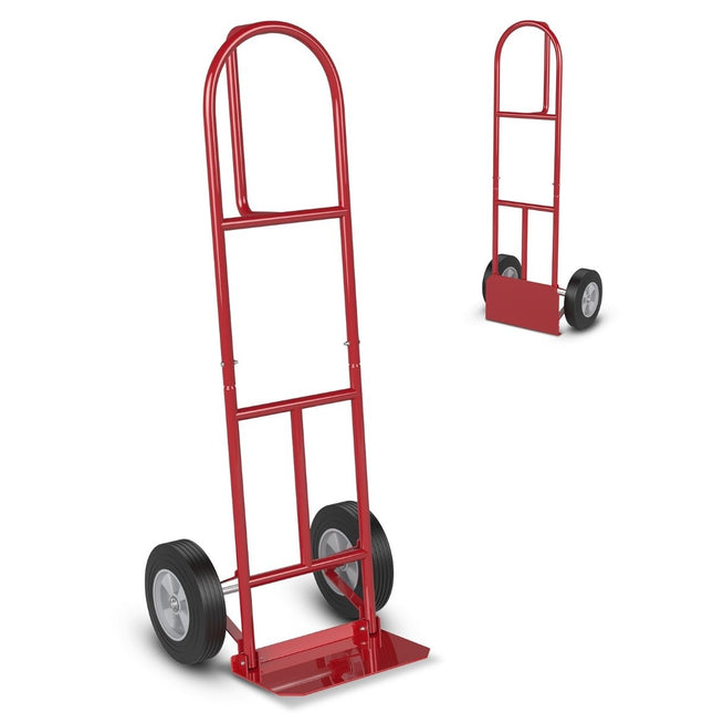 Sack truck with P-handle forklift truck with high backrest 51 x 48 x 132 cm red