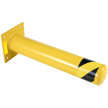 Safety Bollard Posts, 36 Inch Steel, 5.5 Inch Dia, 2-Pack