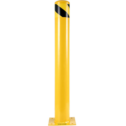 Safety Bollard Posts, 36 Inch Steel, 5.5 Inch Dia, 2-Pack