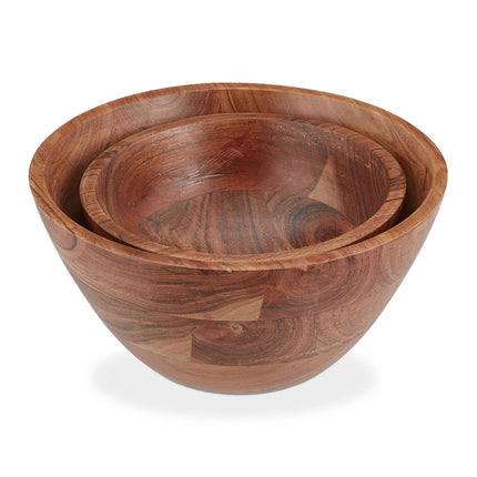 Salad bowl set of 2 acacia wood