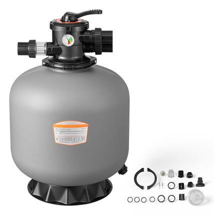 Sand Filter System 508 mm, 50 GPM, 7-Way Valve