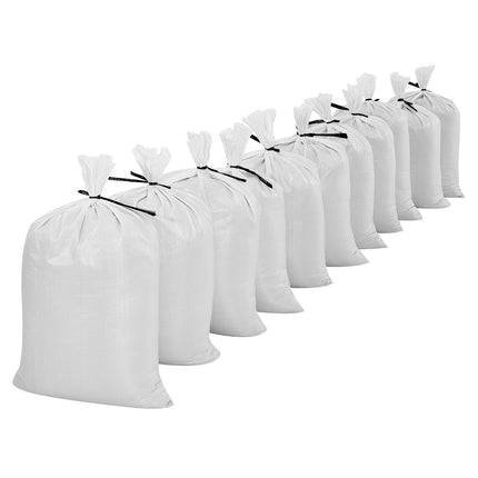 Sandbags 200 Pack, 40 x 66 cm Polypropylene With Ties