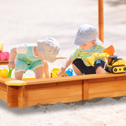 Sandbox with roof