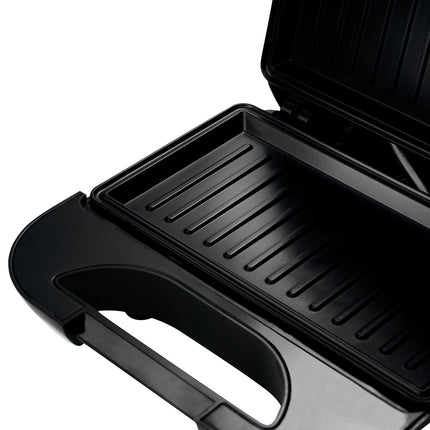 Sandwich Grill, Non-Stick, 22x12cm, 750W, Black