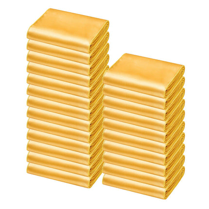 Satin Chair Sashes, 50 Pack, 7 x 108 in, Gold