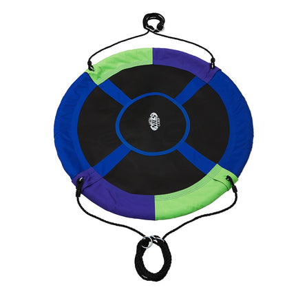 Saucer Swing, Green-Blue, Outdoor Play, 40-Inch