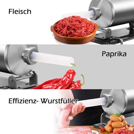 Sausage Stuffer Machine, 4kg Capacity, Stainless Steel