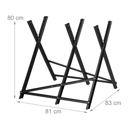 Saw trestle in metal