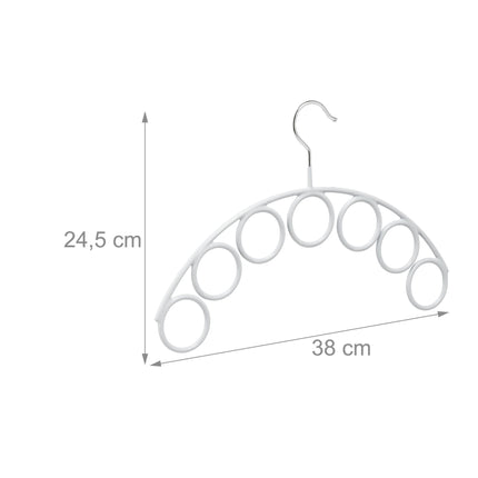 Scarf holder with 7 rings