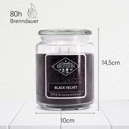 Scented Candle, Glass Jar, Dual Cotton Wicks