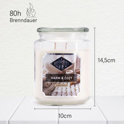 Scented Candle, Glass Jar – Relaxation & Ambiance