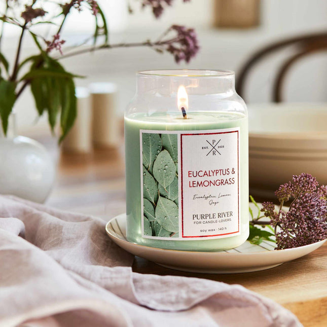 Scented Soy Wax Candle – 140-Hour Burn Time