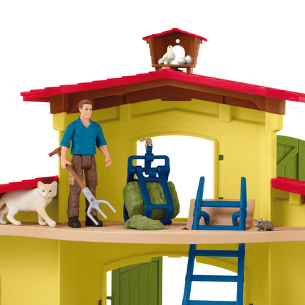 Schleich Farm World Playset Large Farm With Animals