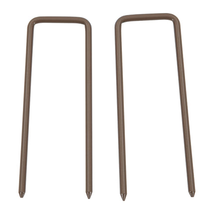 Expandable aluminum garden barrier, brown, 52-405 cm