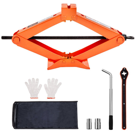 Scissor Jack 2.5 Ton, 9.4–43.4 cm, Ratcheting Handle