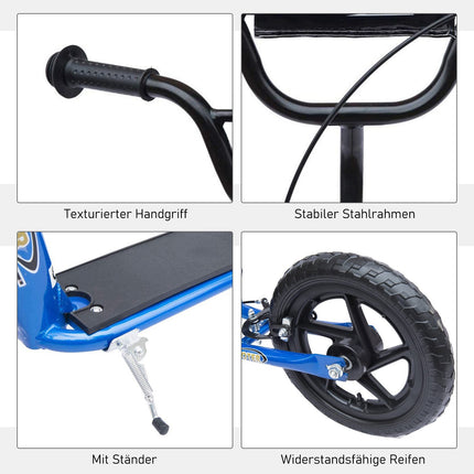 City scooter for children - 12"", rear brake, blue