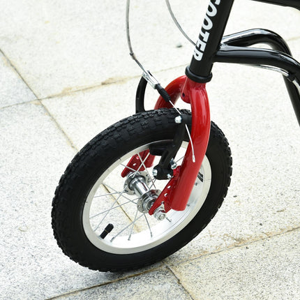 City scooter for children, 12"" pneumatic tires, adjustable height