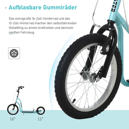 Children's scooter with pneumatic tires, age 5+