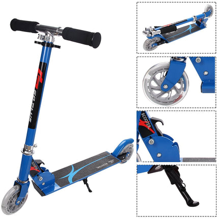 Scooter scooter kick scooter children's scooter city scooter foldable up to 70KG-blue