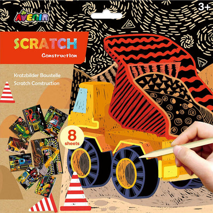 Scratch Construction Paper, 50 Sheets, Assorted Colors