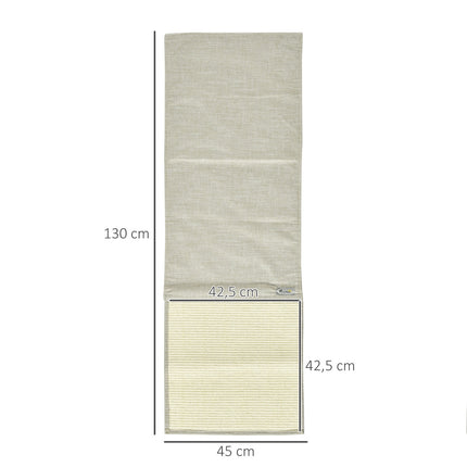 Cat Scratching Mat, Sisal Sofa Cover Set - Beige/Grey
