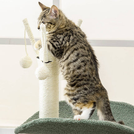 Cat Climbing Tree, 123 Cm, with sun lounger & play ball