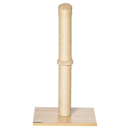 Cat scratching post, Sisal with ball, Stall 60cm Beige