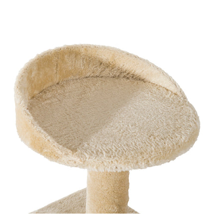 Cat scratching post, sisal columns, beige, 50x50x100 cm
