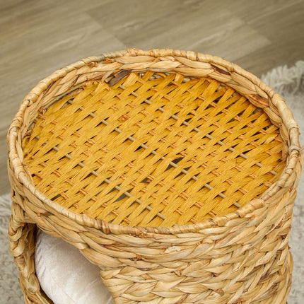 Cat Scratching Barrel, Water Hyacinth, 50 cm, Light Brown