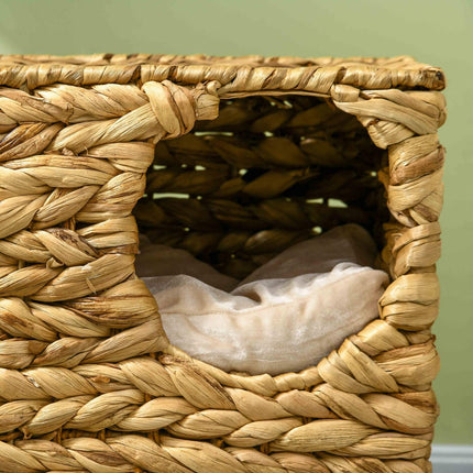 Cat Scratching Tray with 2 caves, cushions, 55 cm high