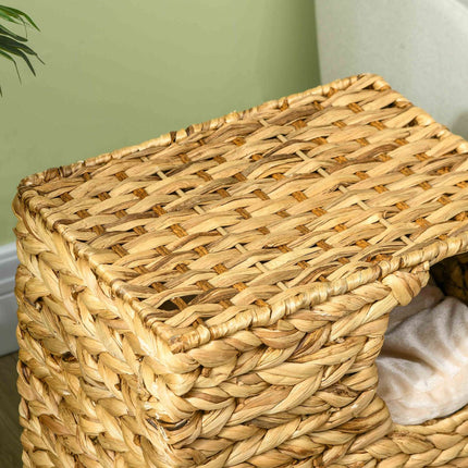 Cat Scratching Tray with 2 caves, cushions, 55 cm high