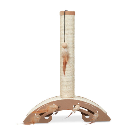 Scratching furniture with scratching board and toys