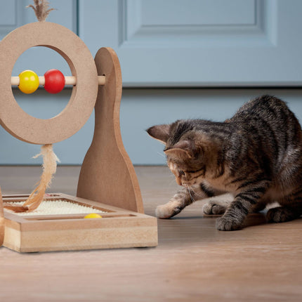 Scratching mat for cats with sisal mat