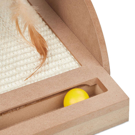 Scratching mat for cats with sisal mat