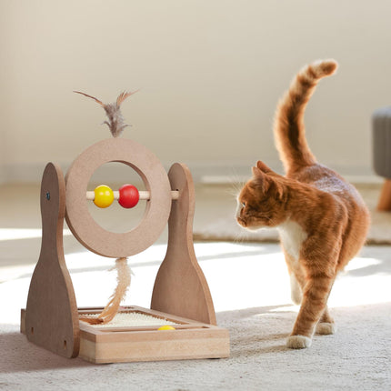 Scratching mat for cats with sisal mat
