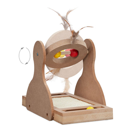 Scratching mat for cats with sisal mat