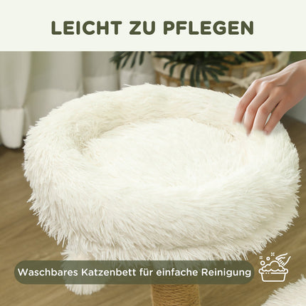 Cat scratching post with play ball, beds, for cats <5 kg