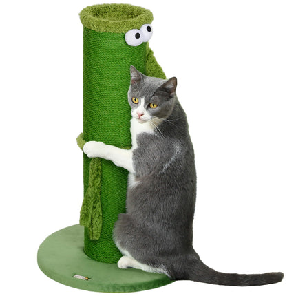 Green Sisal Cat Scratching Post - 63cm Indoor Use